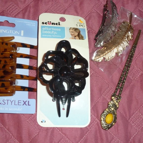 Remington Scunci Accessories Hair Accessory Lot Thick Hair Claw